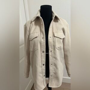 Abercrombie & Fitch Beige Shirt Jacket